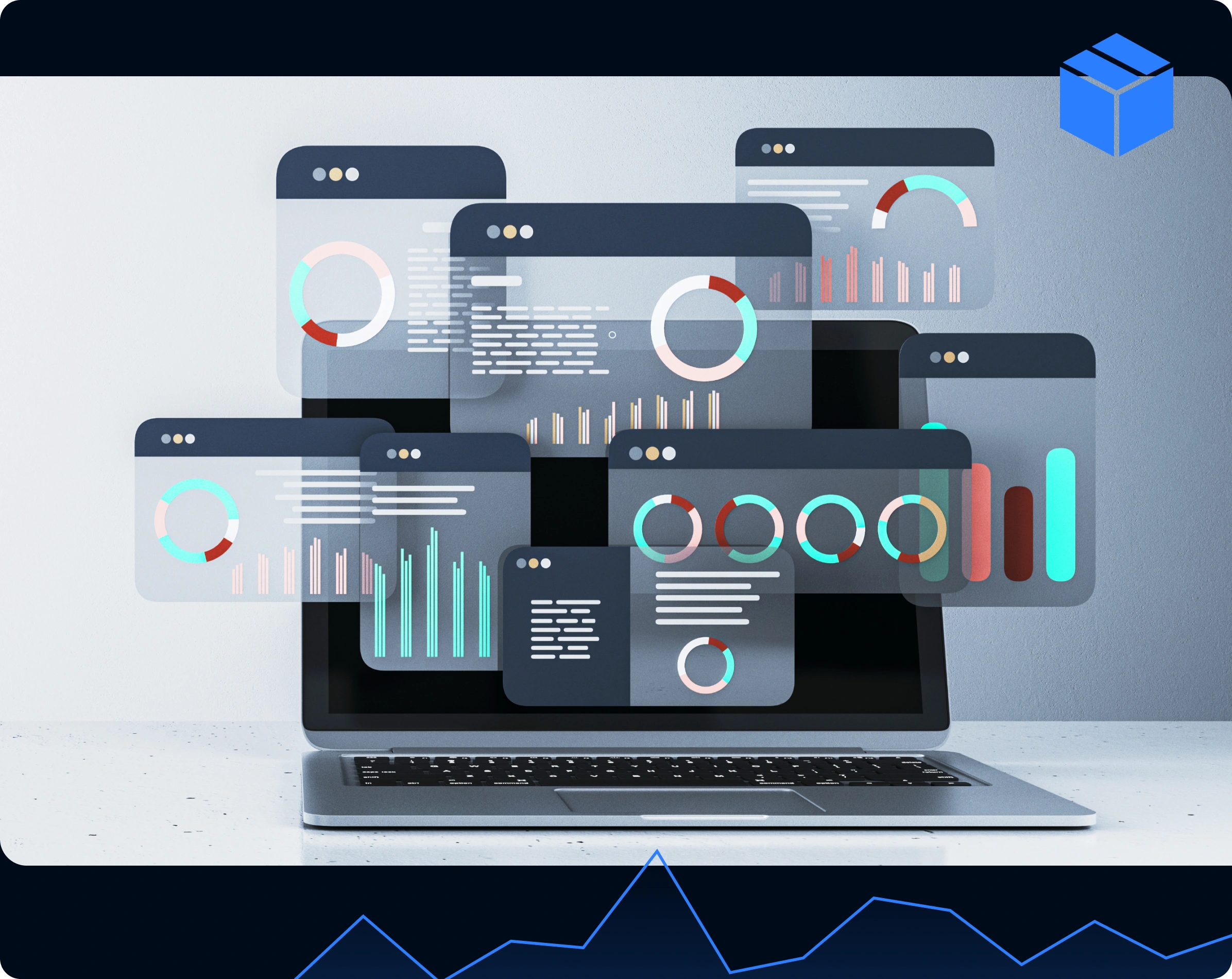 Company profile details, bank settings, and corporate identity panel
